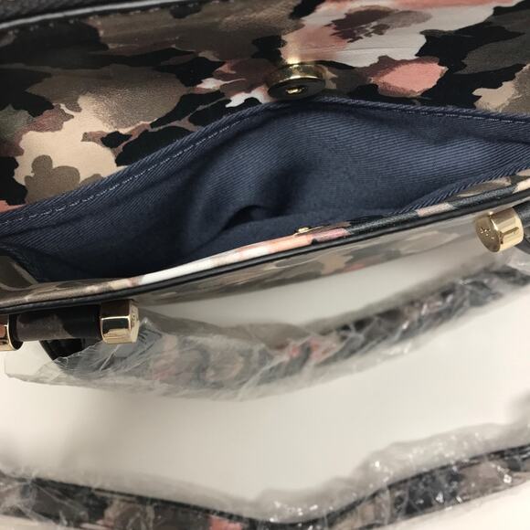 French Connection NWT Shoulder Bag Camo Floral Devin Satchel Purse - Picture 6 of 12